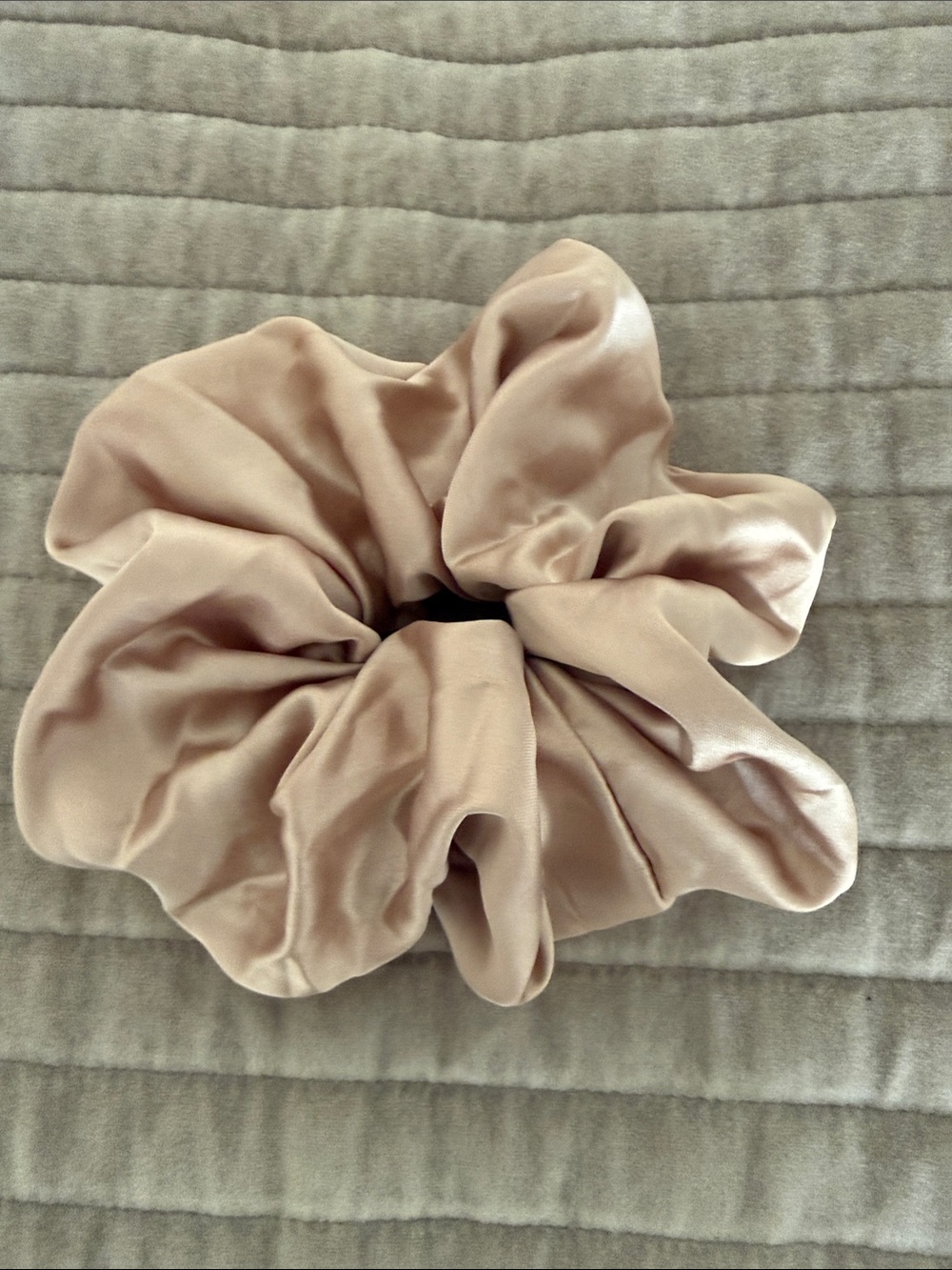 Club Pilates Oversized Silk/Satin Scrunchie - Champagne Gold